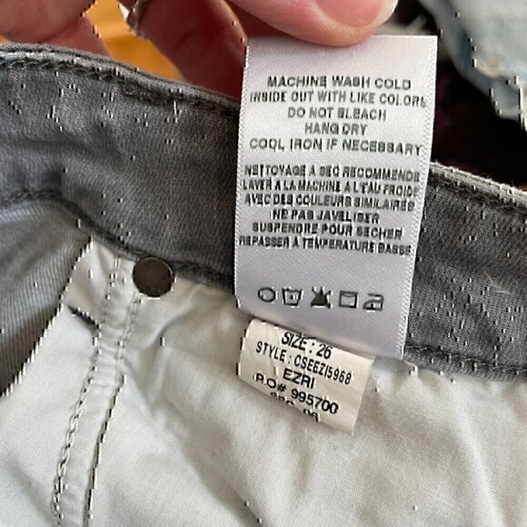 JOE'S JEANS JOES JEANS Skinny Ankle Jeans Gray Faded Stretch Cropped Crop 26 W26 - Picture 6 of 12